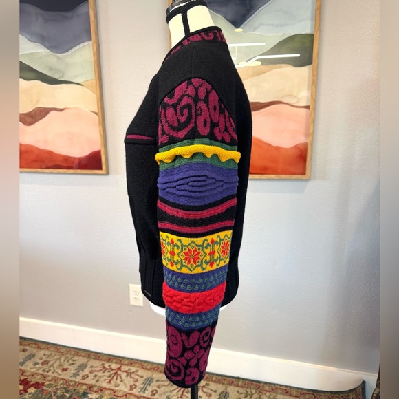 Geiger Colorful Patterned Wool Jacket - Picture 5 of 8